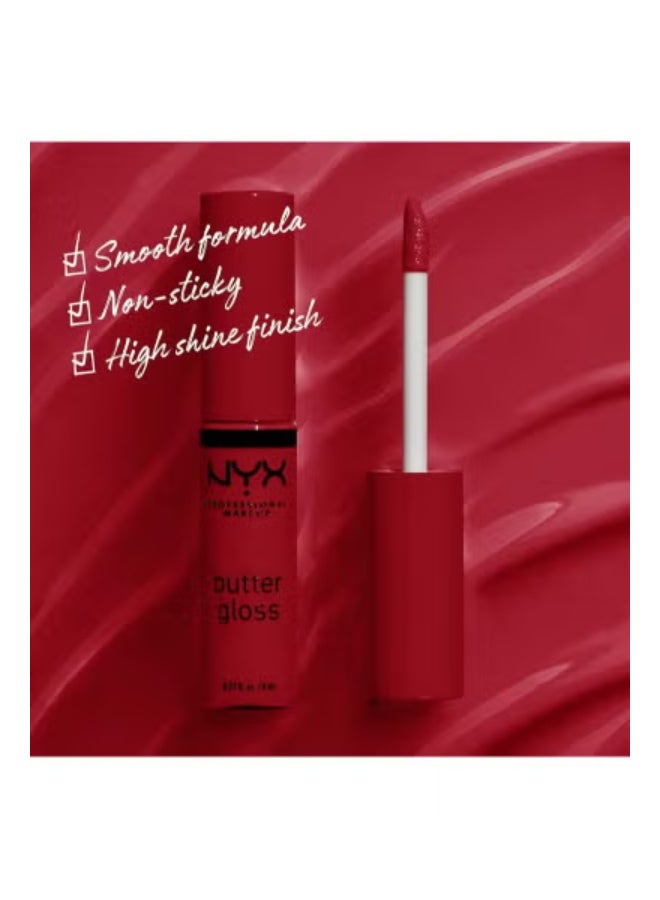NYX PROFESSIONAL MAKEUP NYX Butter Gloss Non-Sticky Up Gloss – Rocky Road is a smooth, lightweight lip gloss designed to provide a glossy, luscious finish without stickiness. Its creamy formula glides effortlessly onto the lips, delivering rich color and shine while keeping lips comfortable and hydrated. Perfect for daily wear or to enhance any makeup look with a subtle, eye-catching glow. - Image 2